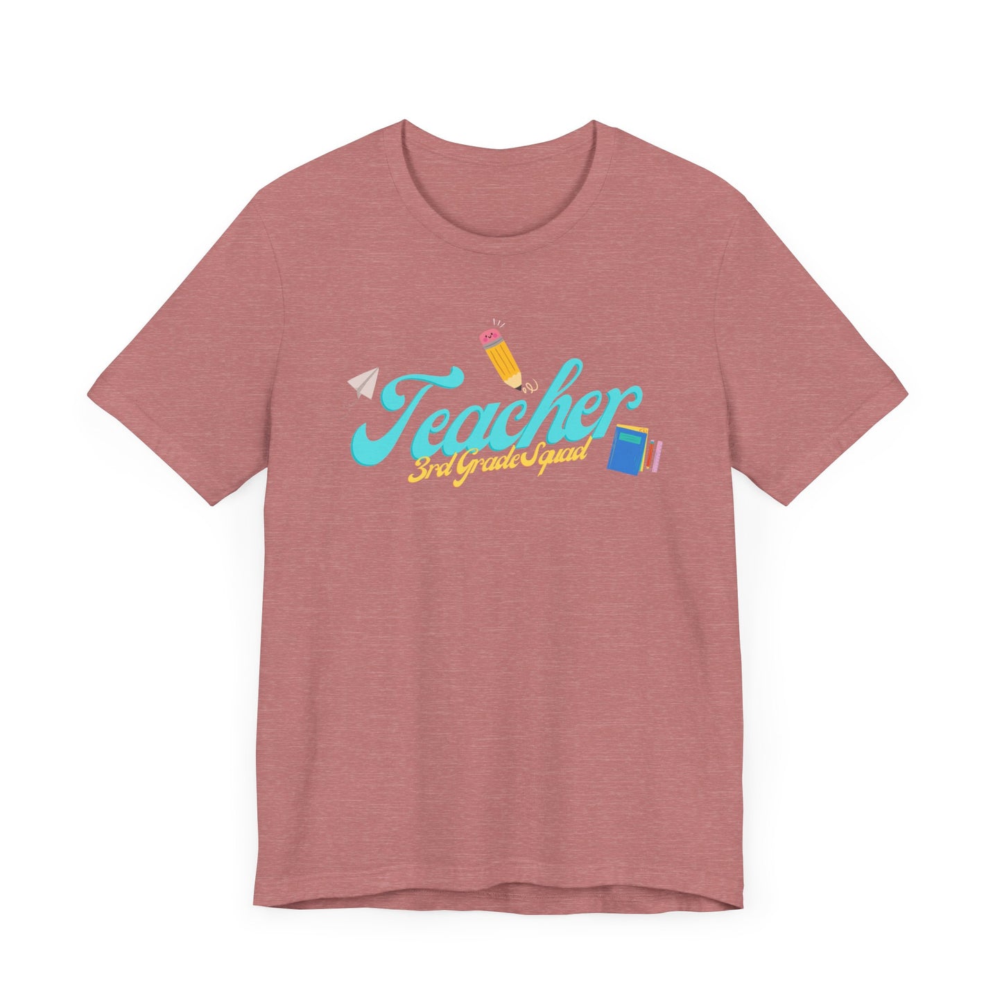 3rd Grade Teacher Squad Blue Short Sleeve Tee