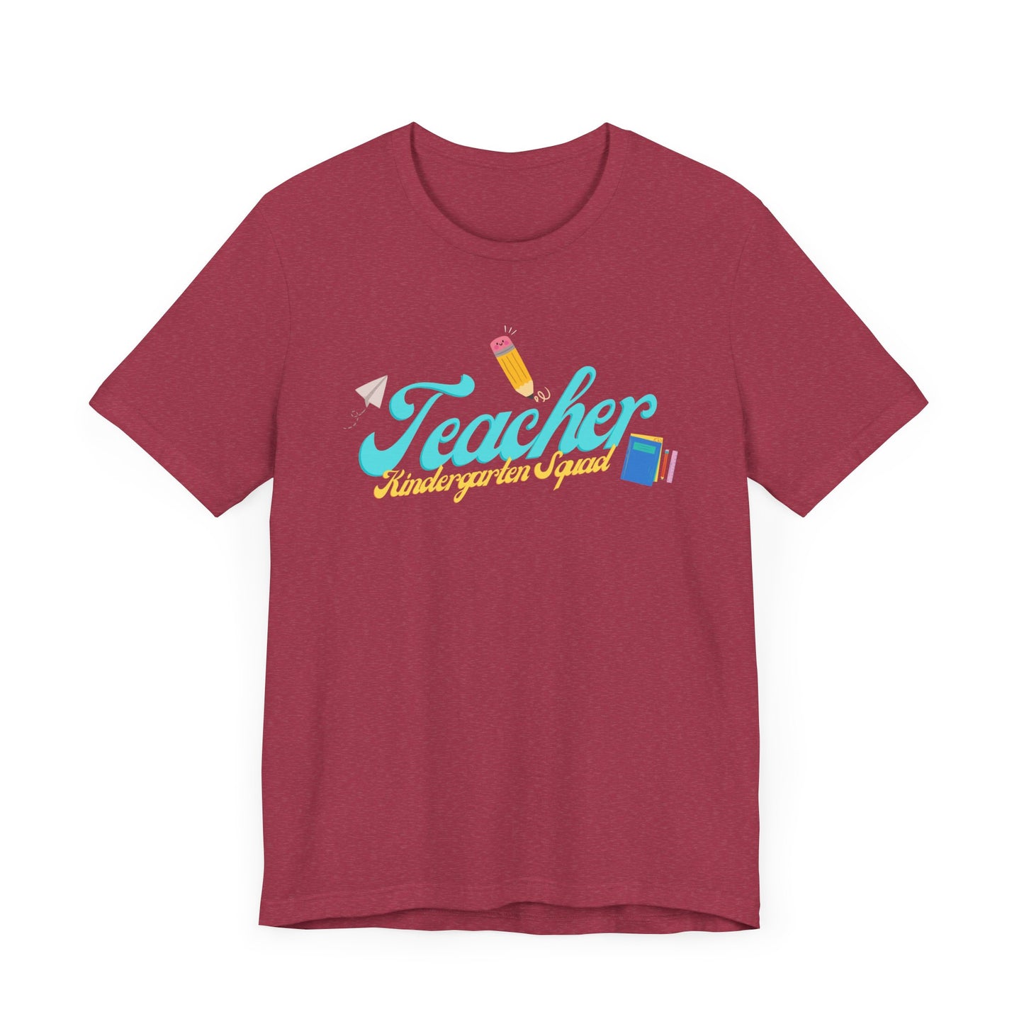Kinder Teacher Squad Blue Short Sleeve Tee