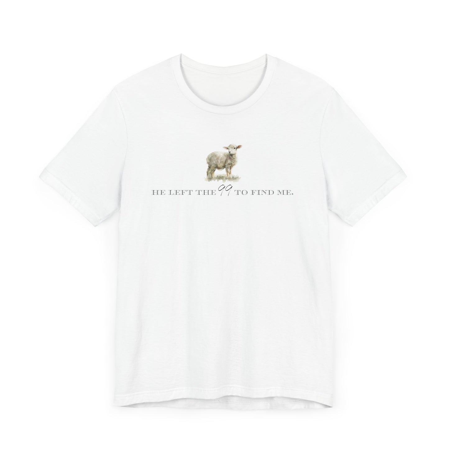 Left 99 Lamb Natural Print Script