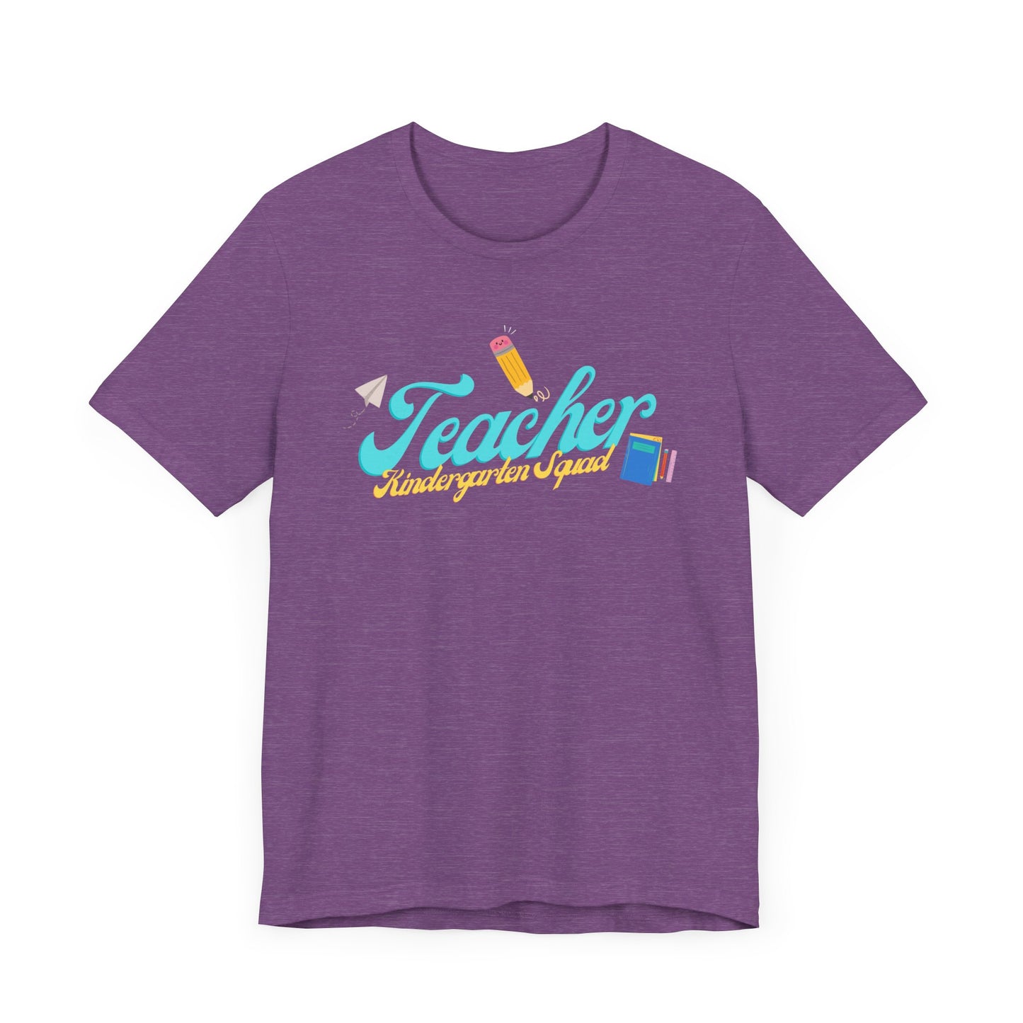 Kinder Teacher Squad Blue Short Sleeve Tee