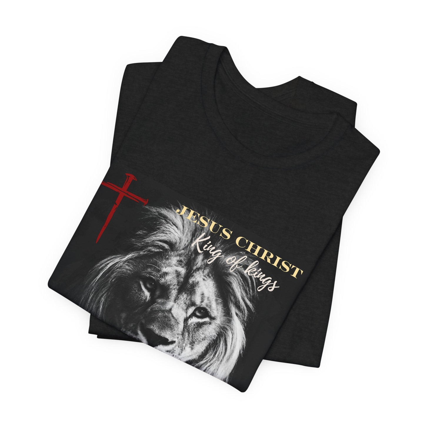 Jesus King of Kings Lion of Judah Victorious Black White