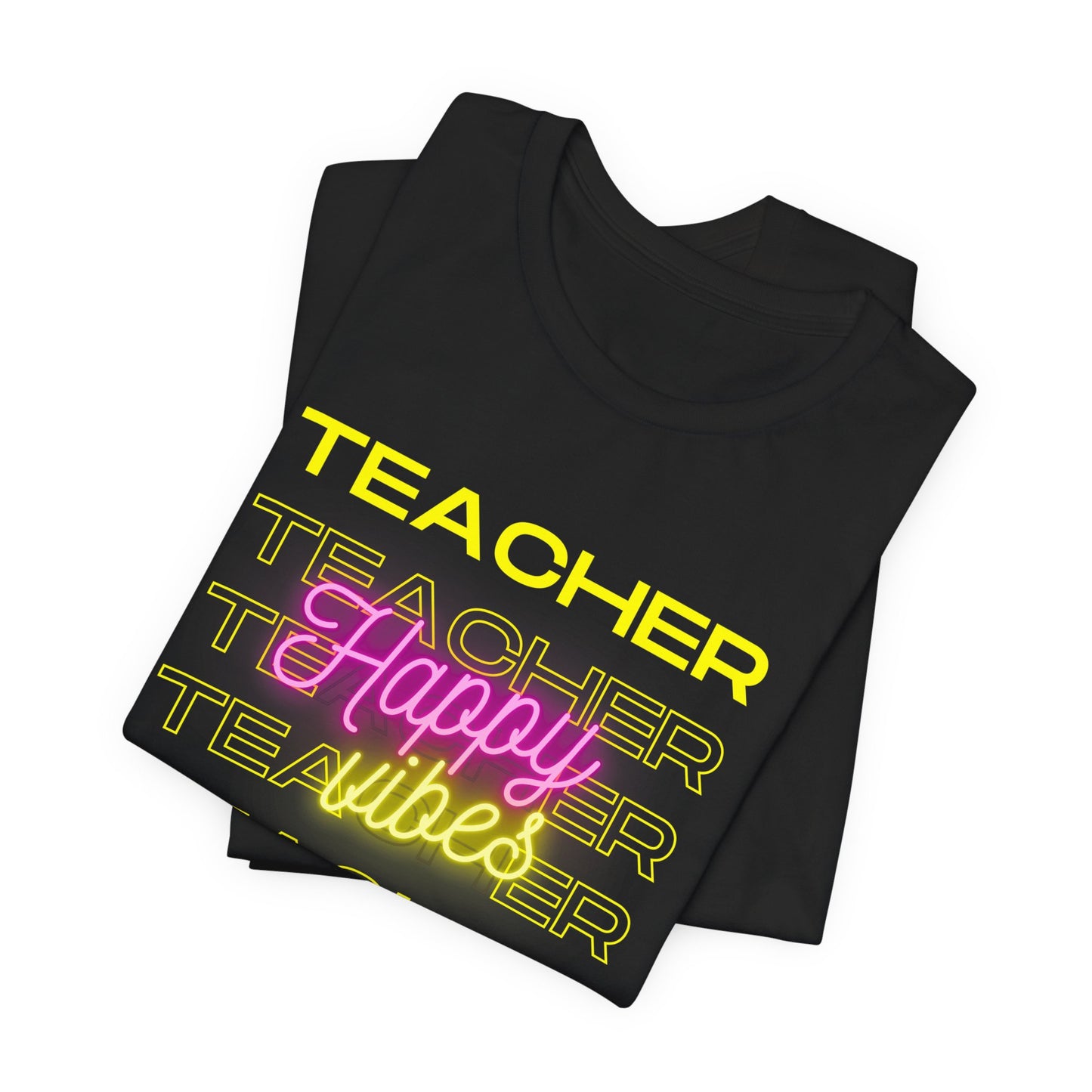 Teacher Happy Vibes Short Sleeve Tee
