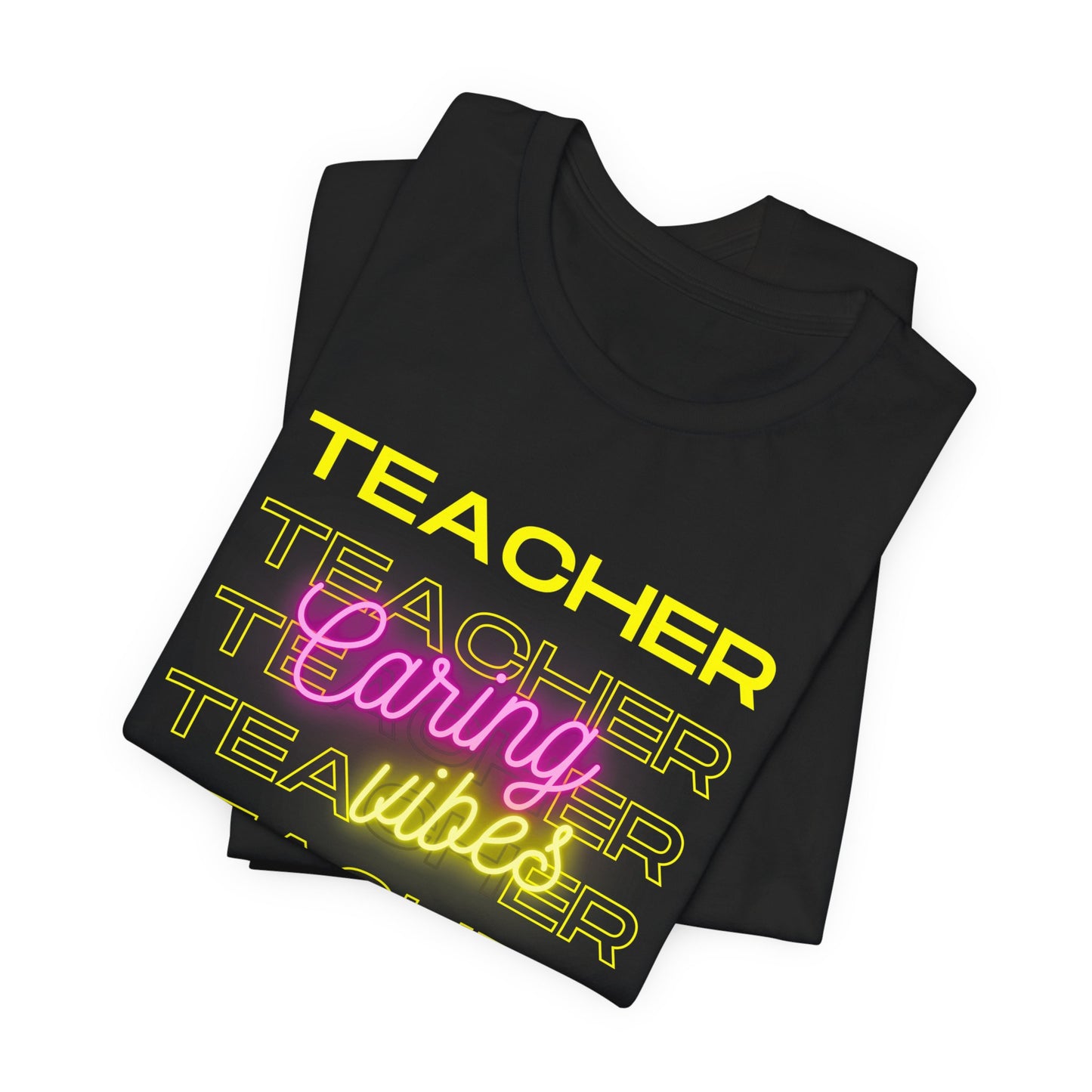 Teacher Caring Vibes Short Sleeve Tee