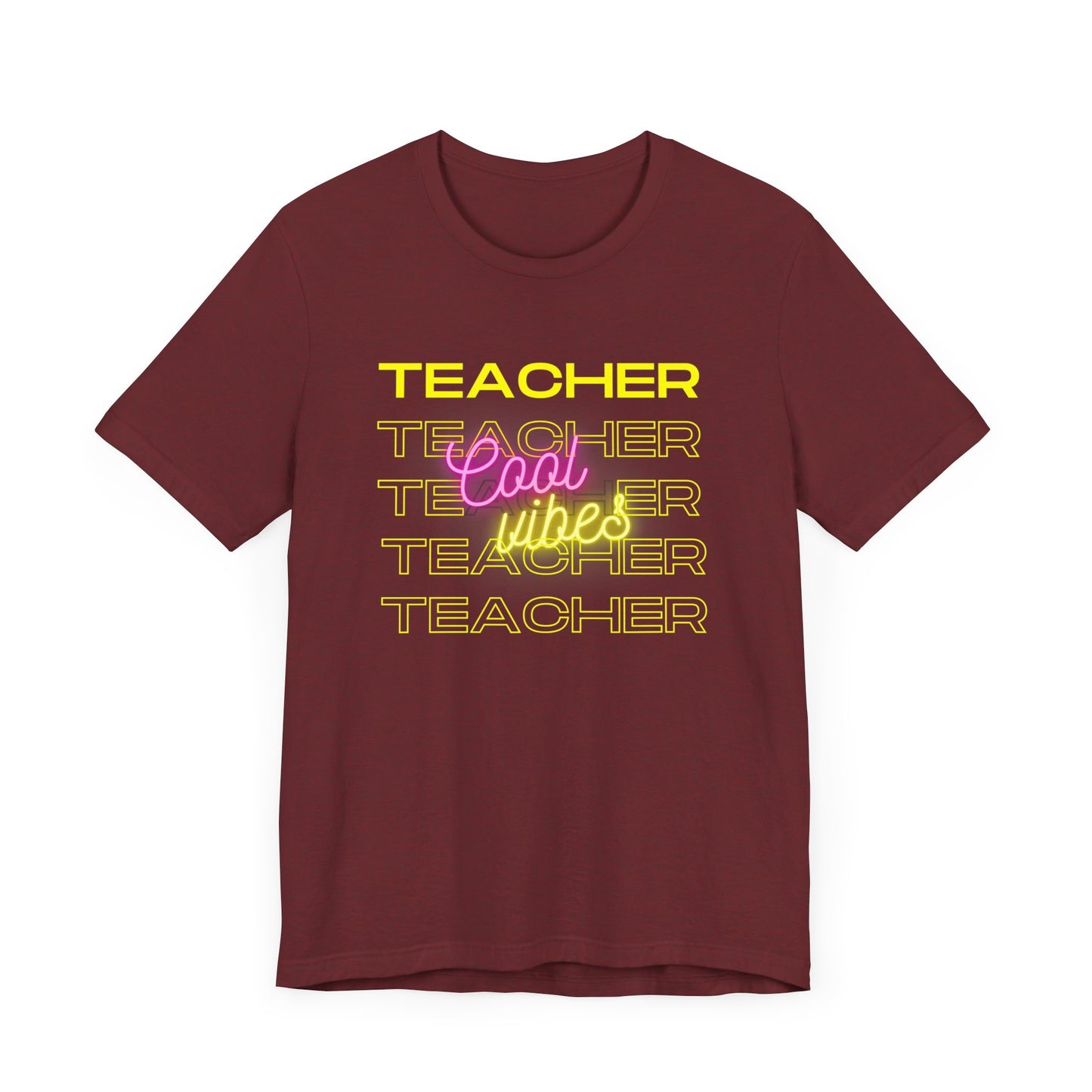 Teacher Cool Vibes Short Sleeve Tee