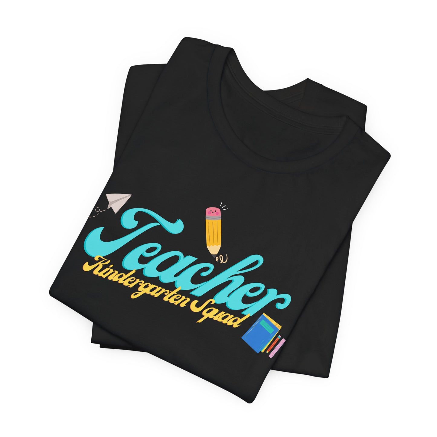 Kinder Teacher Squad Blue Short Sleeve Tee