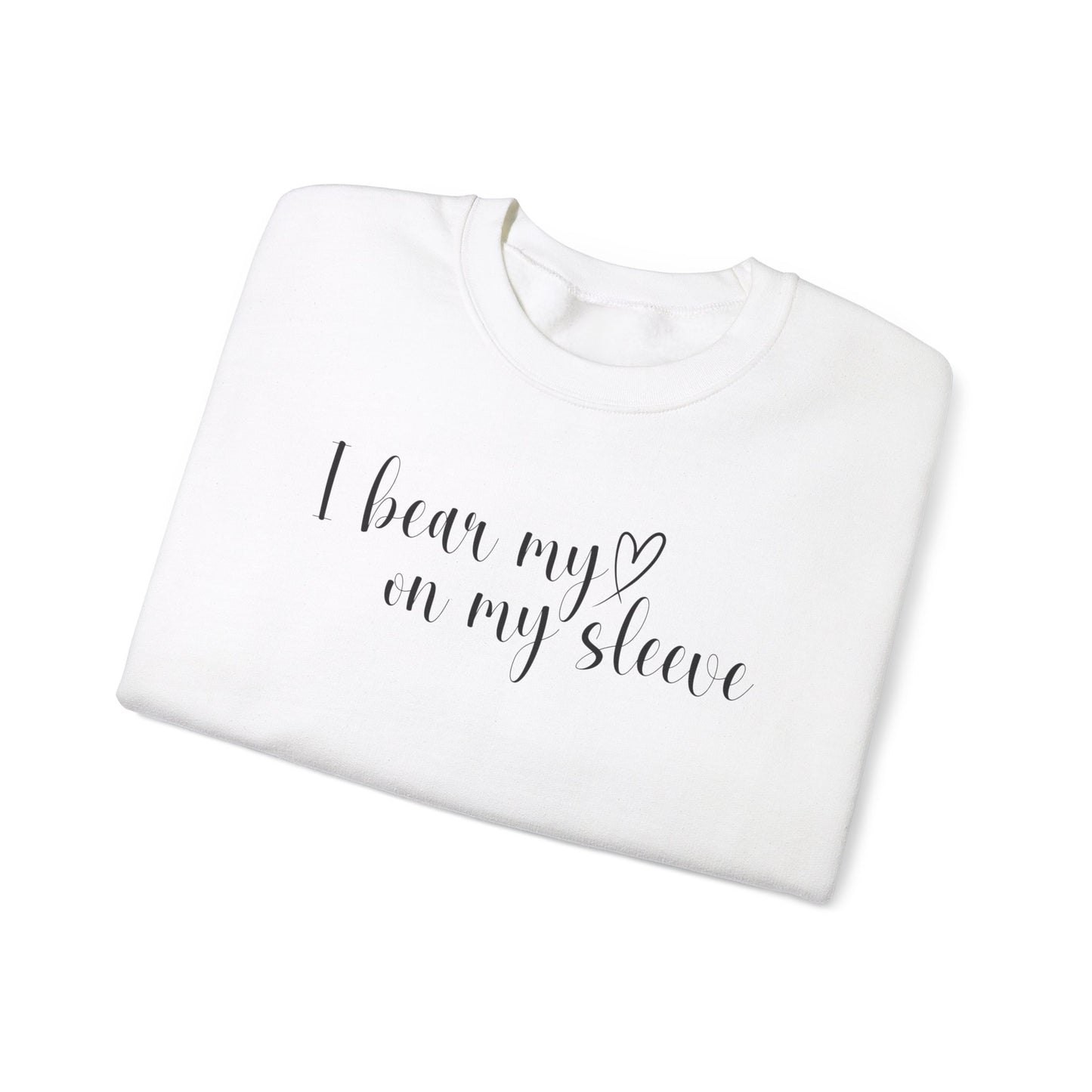 Custom I Bear My Heart on My Sleeve Print Style 1 Sweatshirt