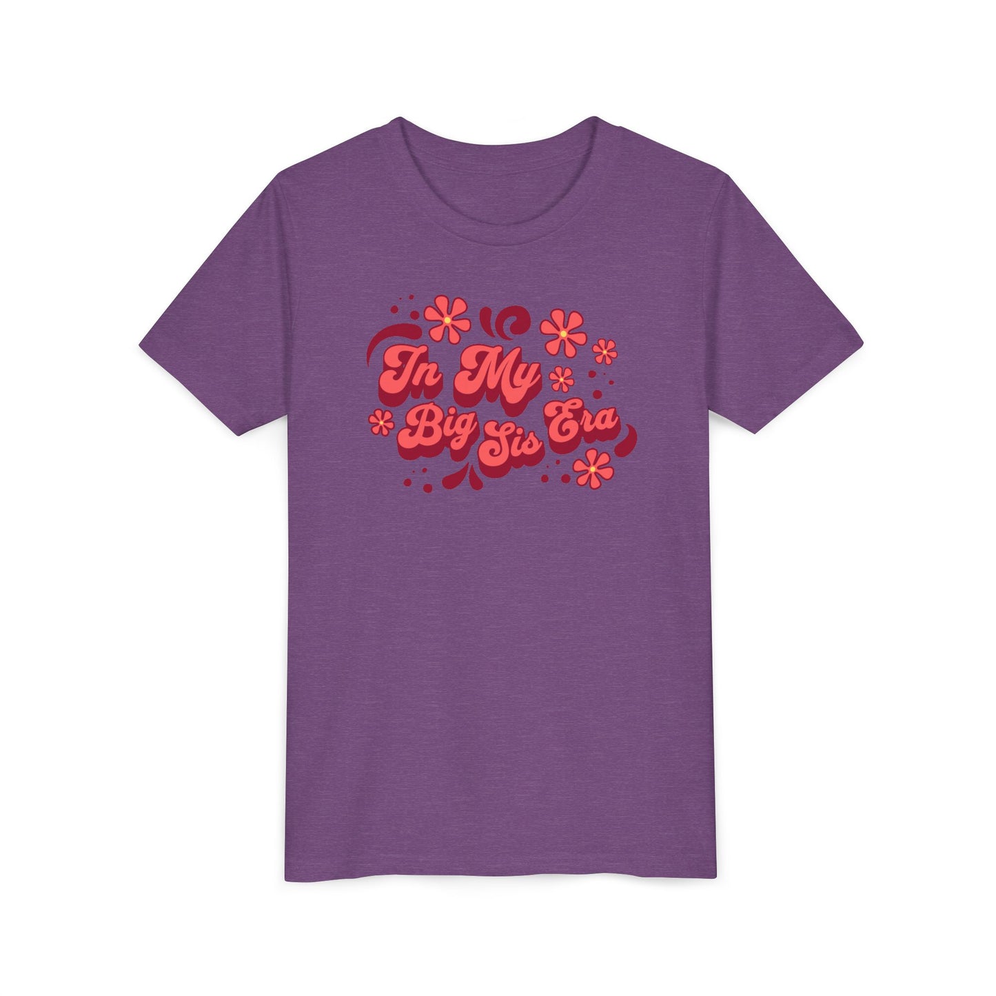 In My Big Sis Era Pink Youth Shirt