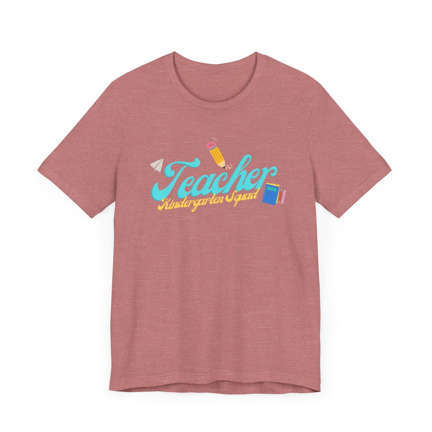 Kinder Teacher Squad Blue Short Sleeve Tee