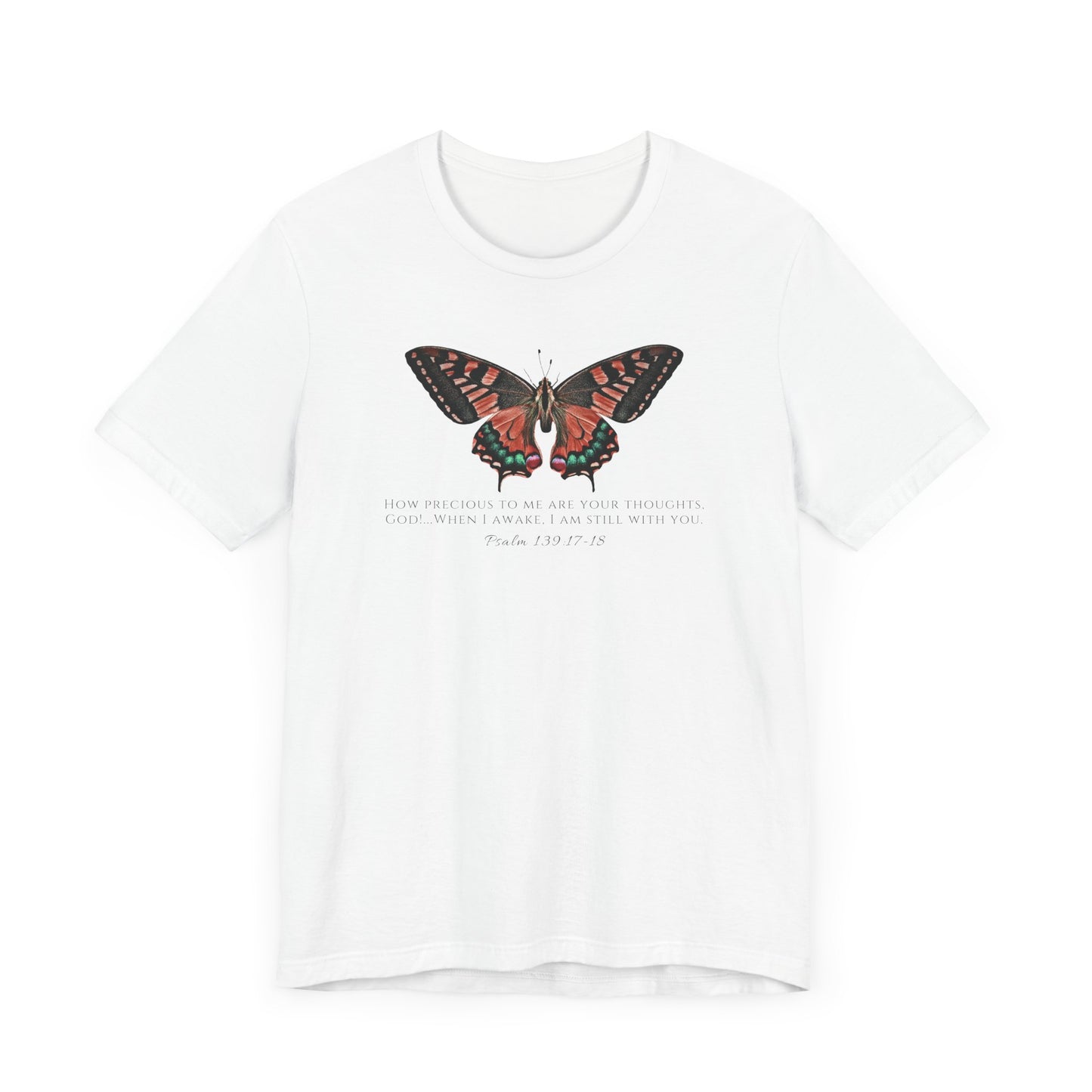 Red Butterfly Verse Psalm 139:17-18