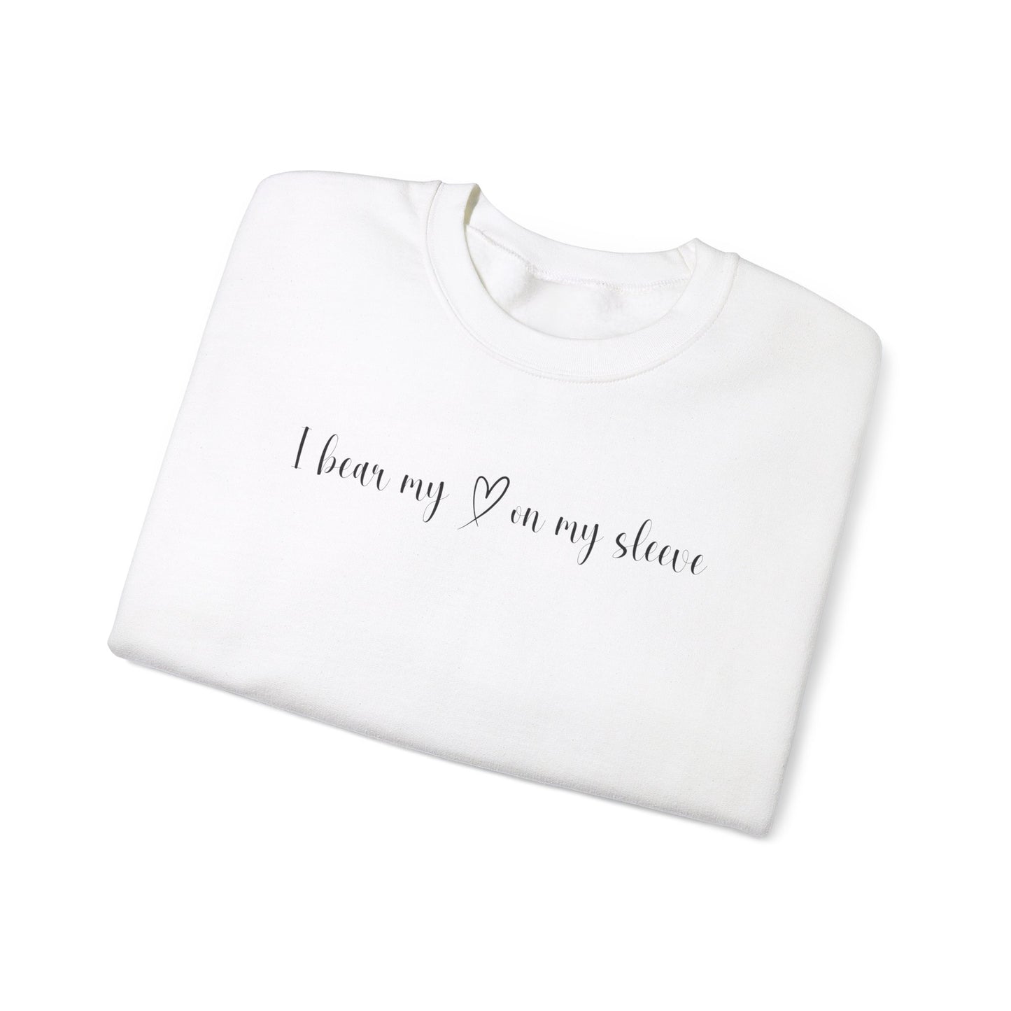 Custom I Bear My Heart on My Sleeve Print Style 2 Sweatshirt
