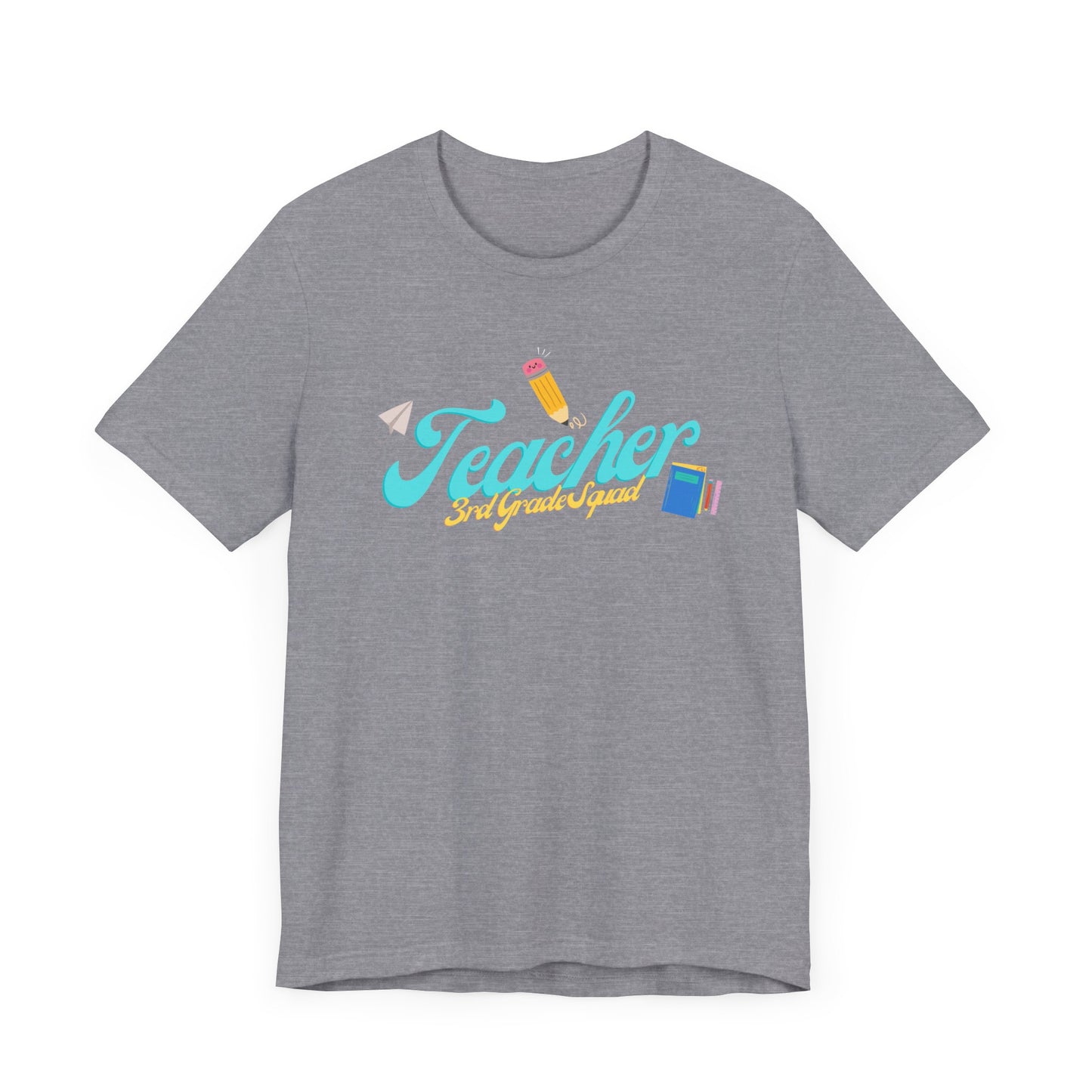 3rd Grade Teacher Squad Blue Short Sleeve Tee