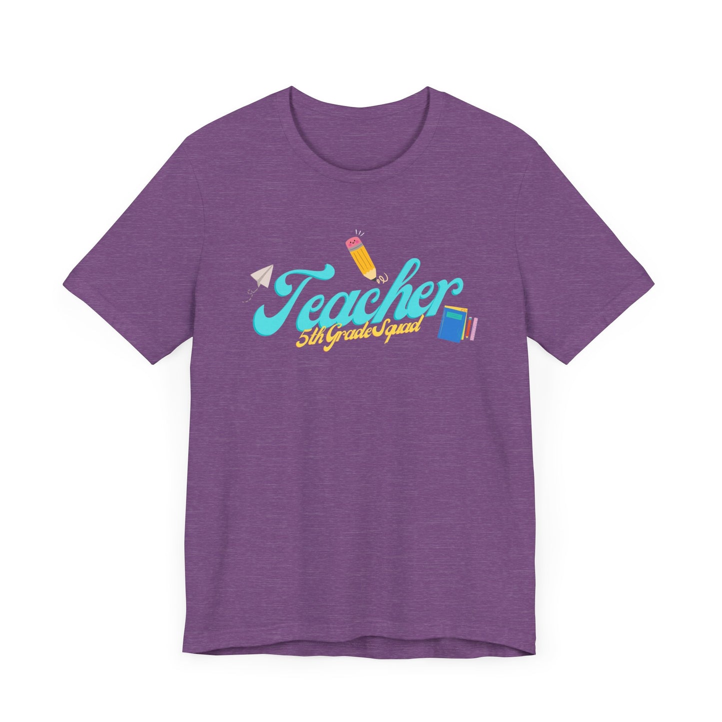 5th Grade Teacher Squad Blue Short Sleeve Tee