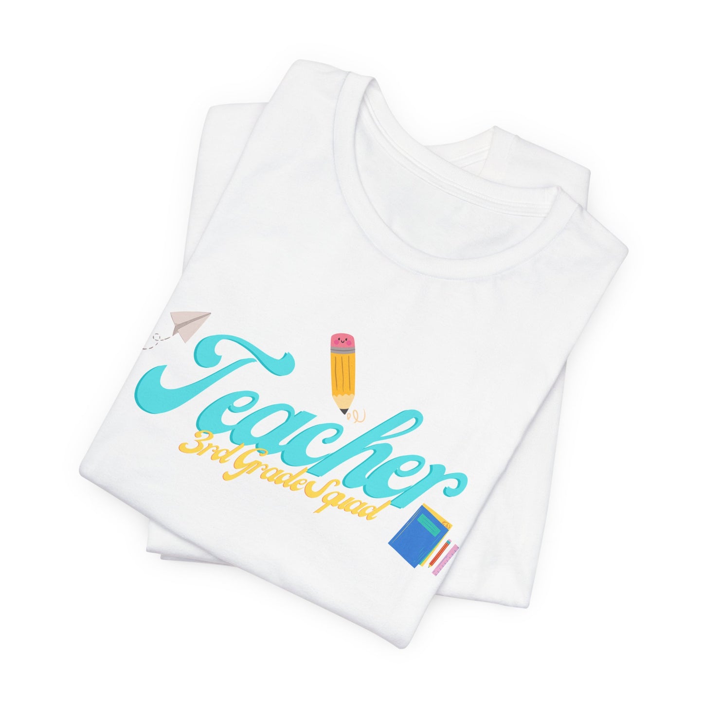 3rd Grade Teacher Squad Blue Short Sleeve Tee
