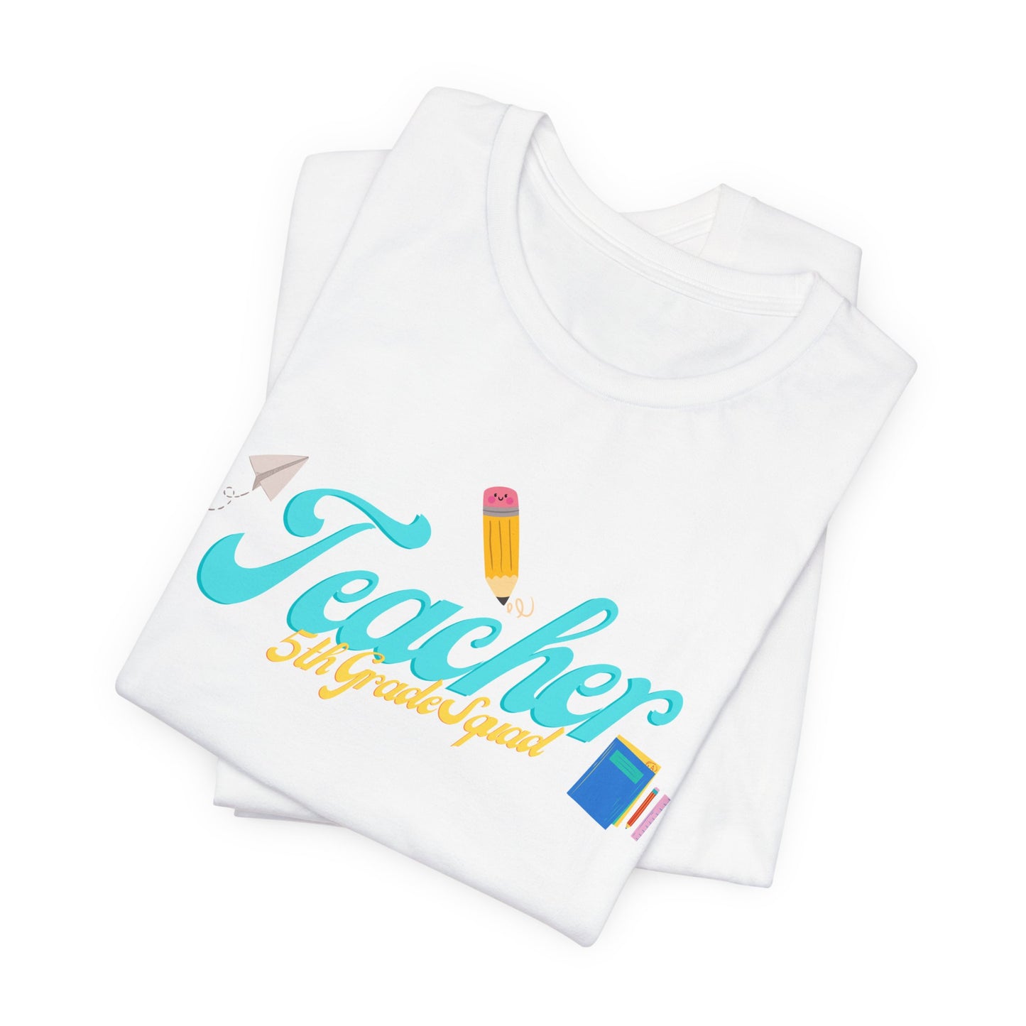 5th Grade Teacher Squad Blue Short Sleeve Tee
