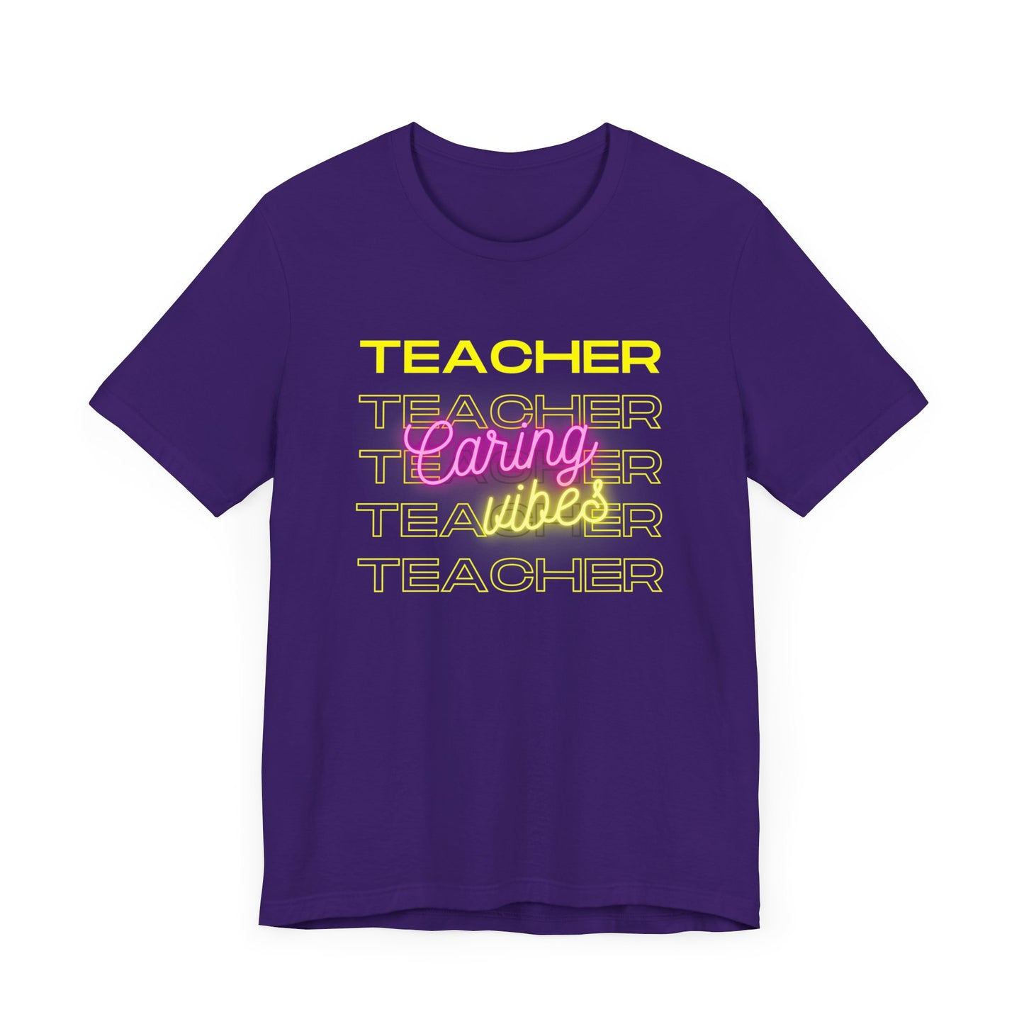 Teacher Caring Vibes Short Sleeve Tee