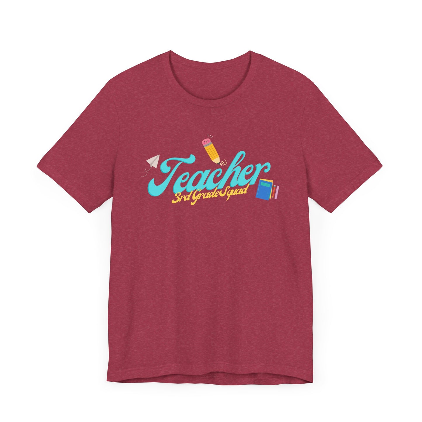 3rd Grade Teacher Squad Blue Short Sleeve Tee