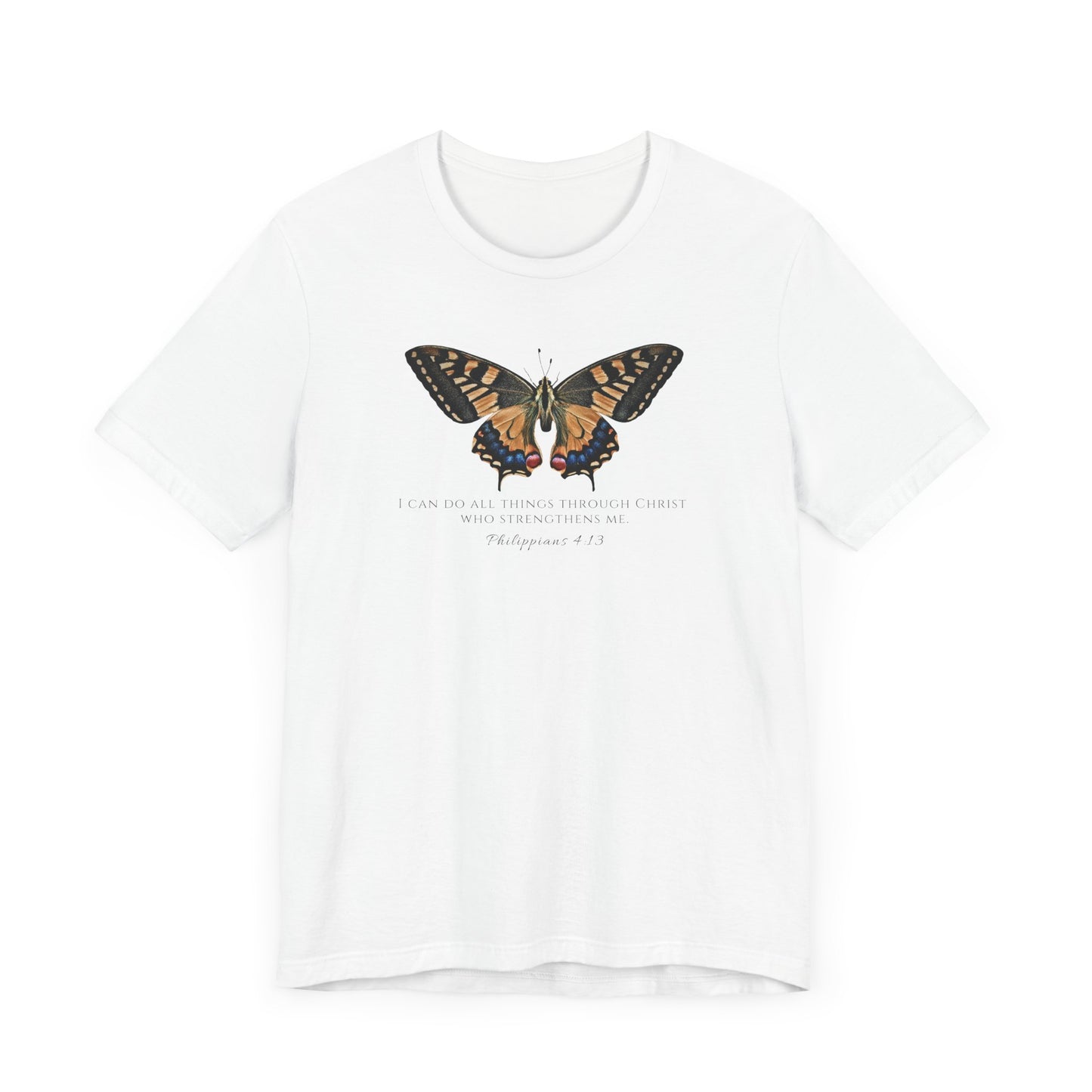 Orange & Blue Butterfly Verse Phil. 4:13
