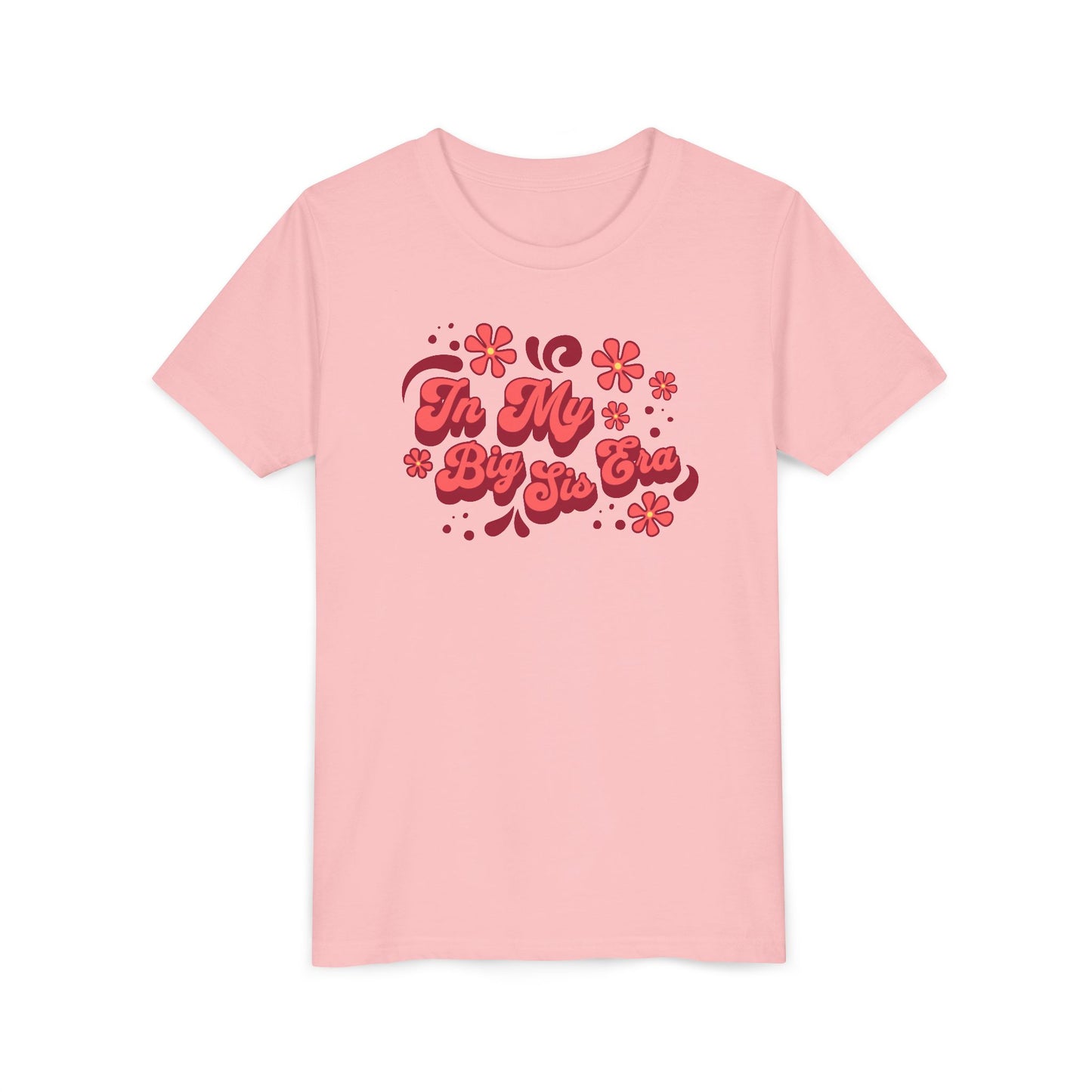 In My Big Sis Era Pink Youth Shirt