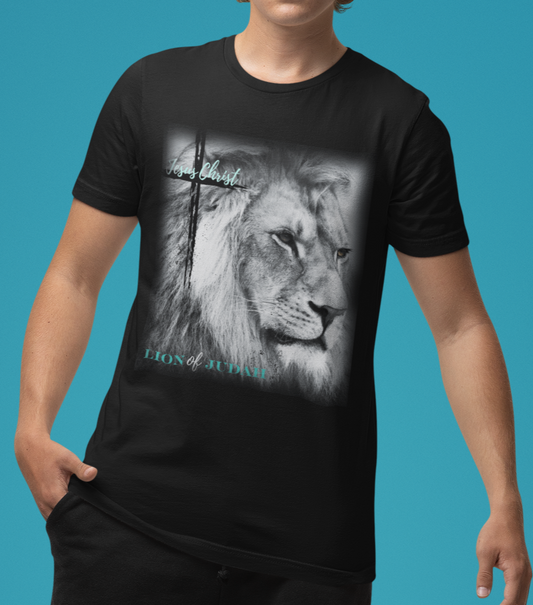 Jesus Christ Lion of Judah Black and White