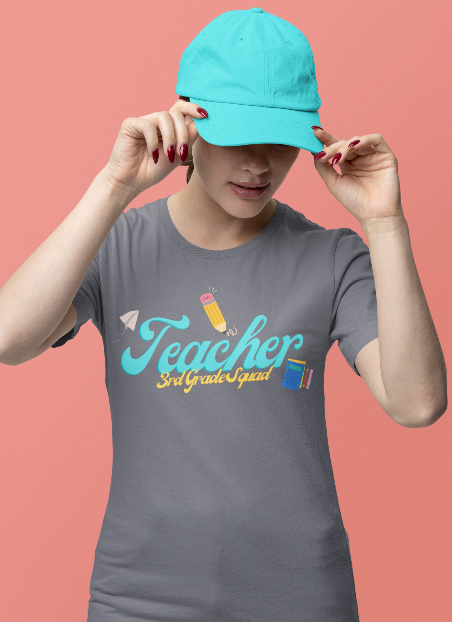 3rd Grade Teacher Squad Blue Short Sleeve Tee
