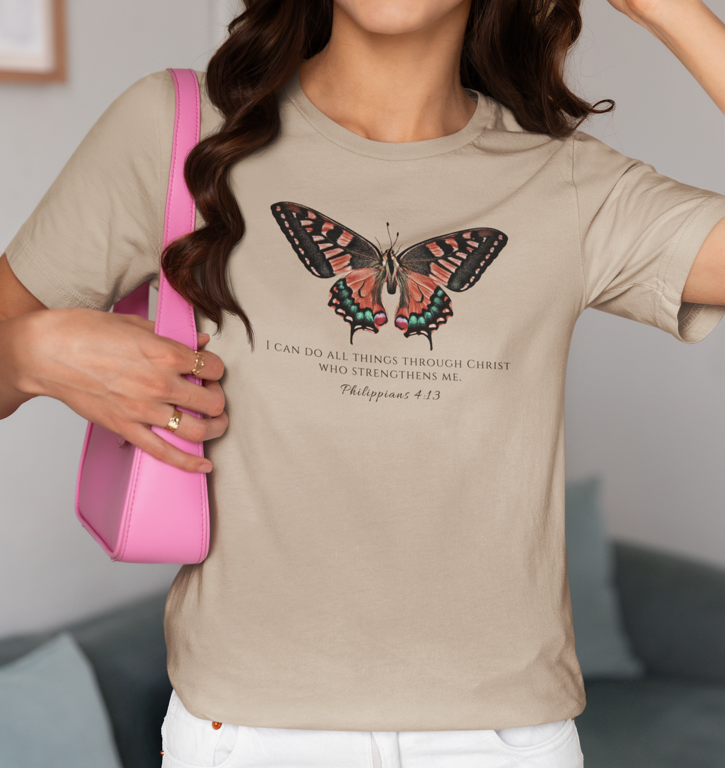 Red Butterfly Verse Phil. 4:13