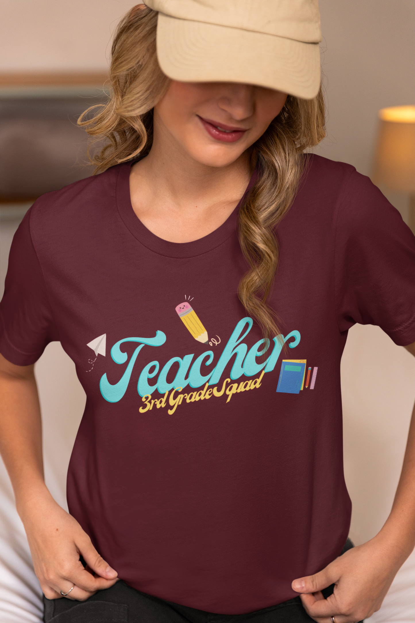 3rd Grade Teacher Squad Blue Short Sleeve Tee