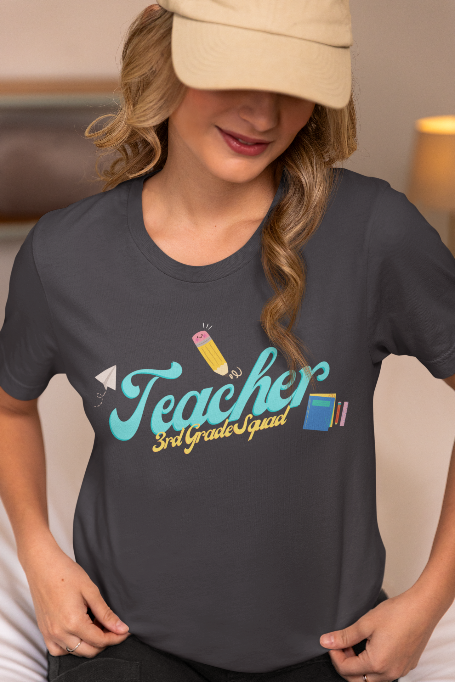3rd Grade Teacher Squad Blue Short Sleeve Tee