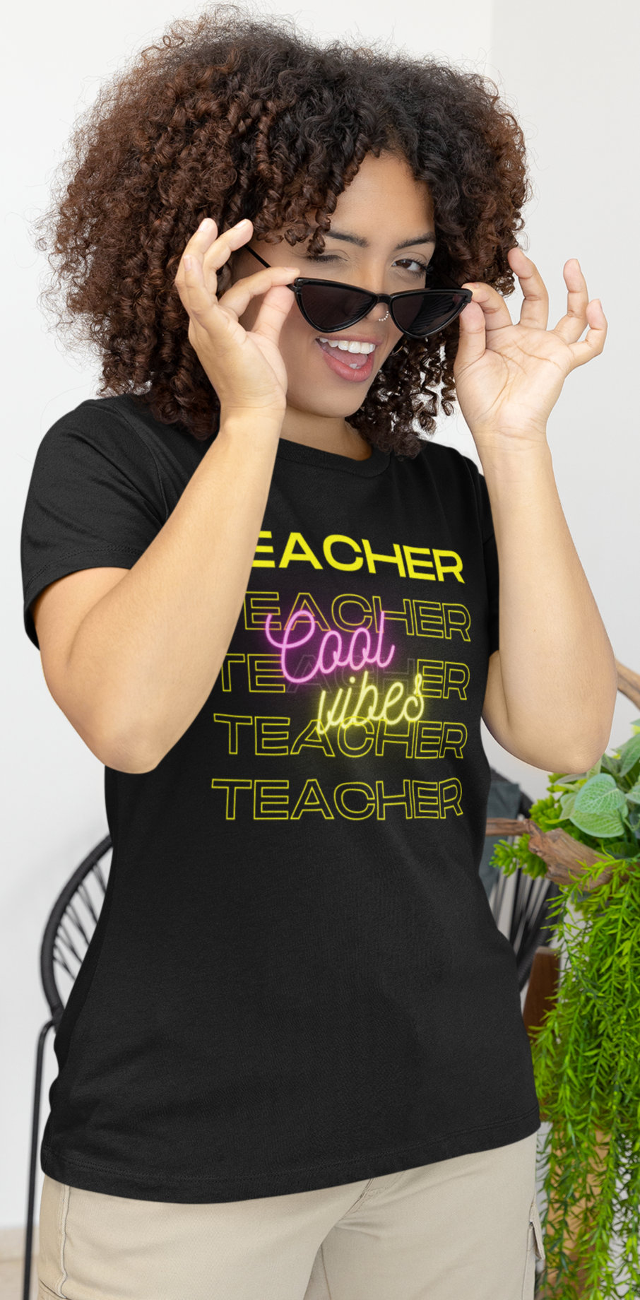 Teacher Cool Vibes Short Sleeve Tee