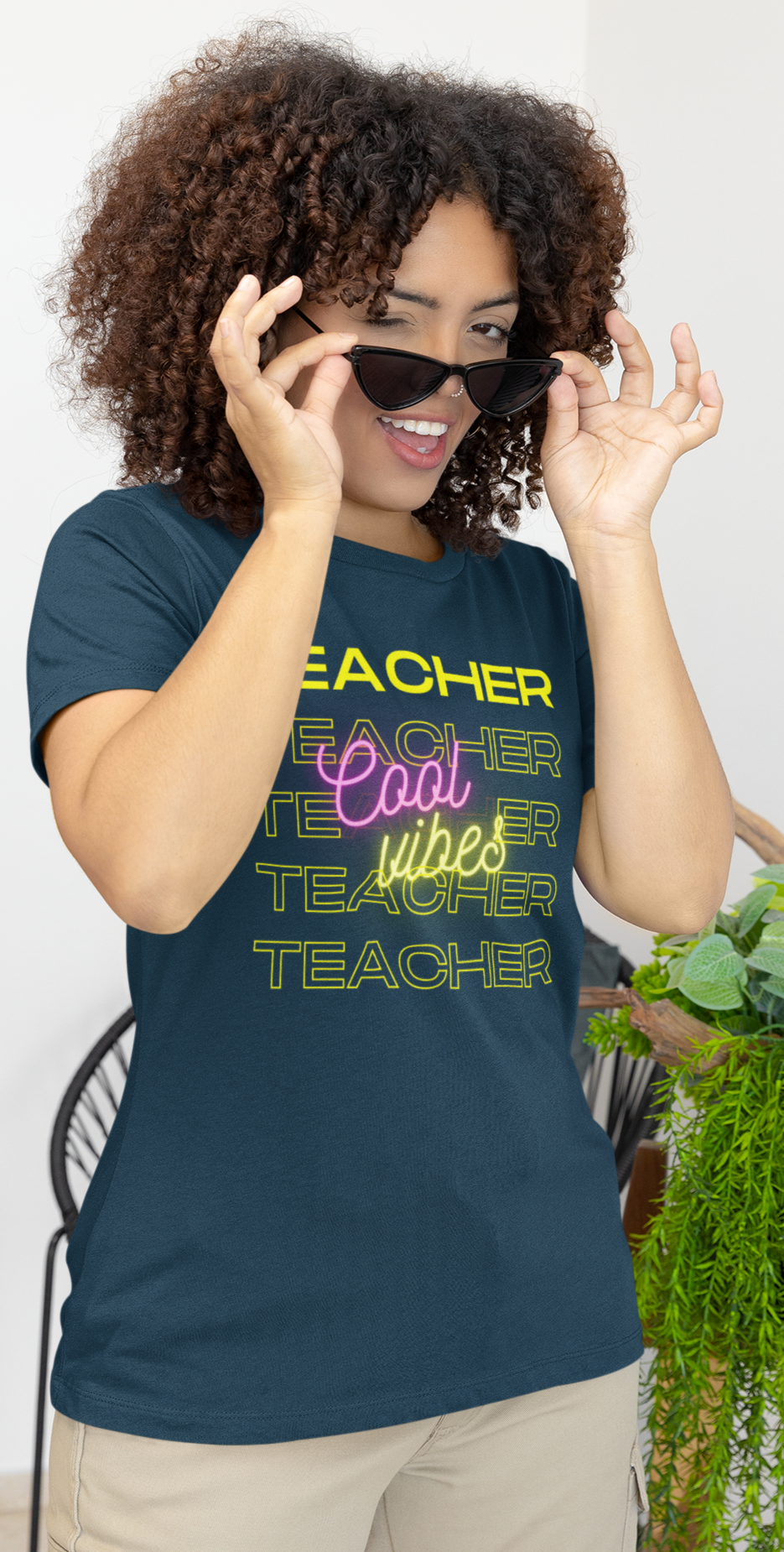 Teacher Cool Vibes Short Sleeve Tee