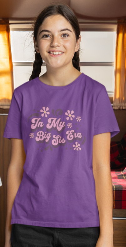 In My Big Sis Era Purple Youth Shirt