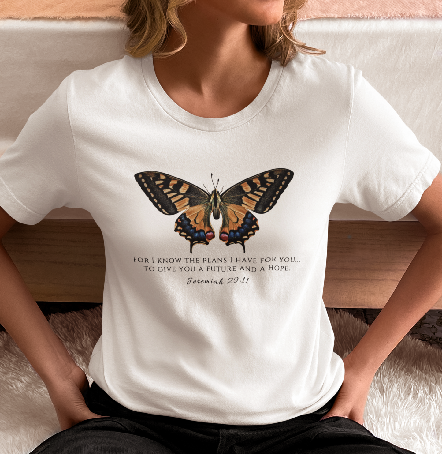 Orange & Blue Butterfly Verse Jer. 29:11