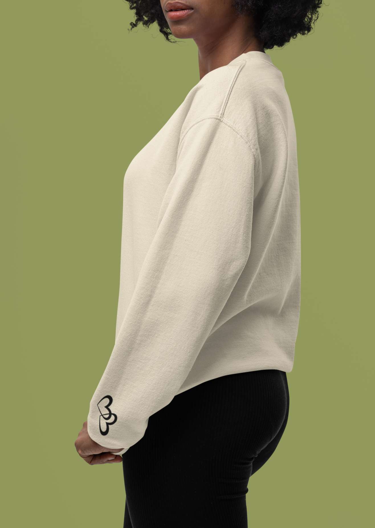 Custom Mama Est 2024 Heart Arrow Sleeve Sweatshirt
