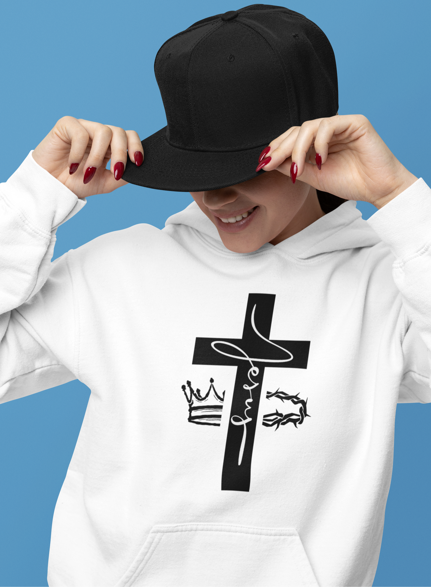 Jesus Cross & Crown Hoodie