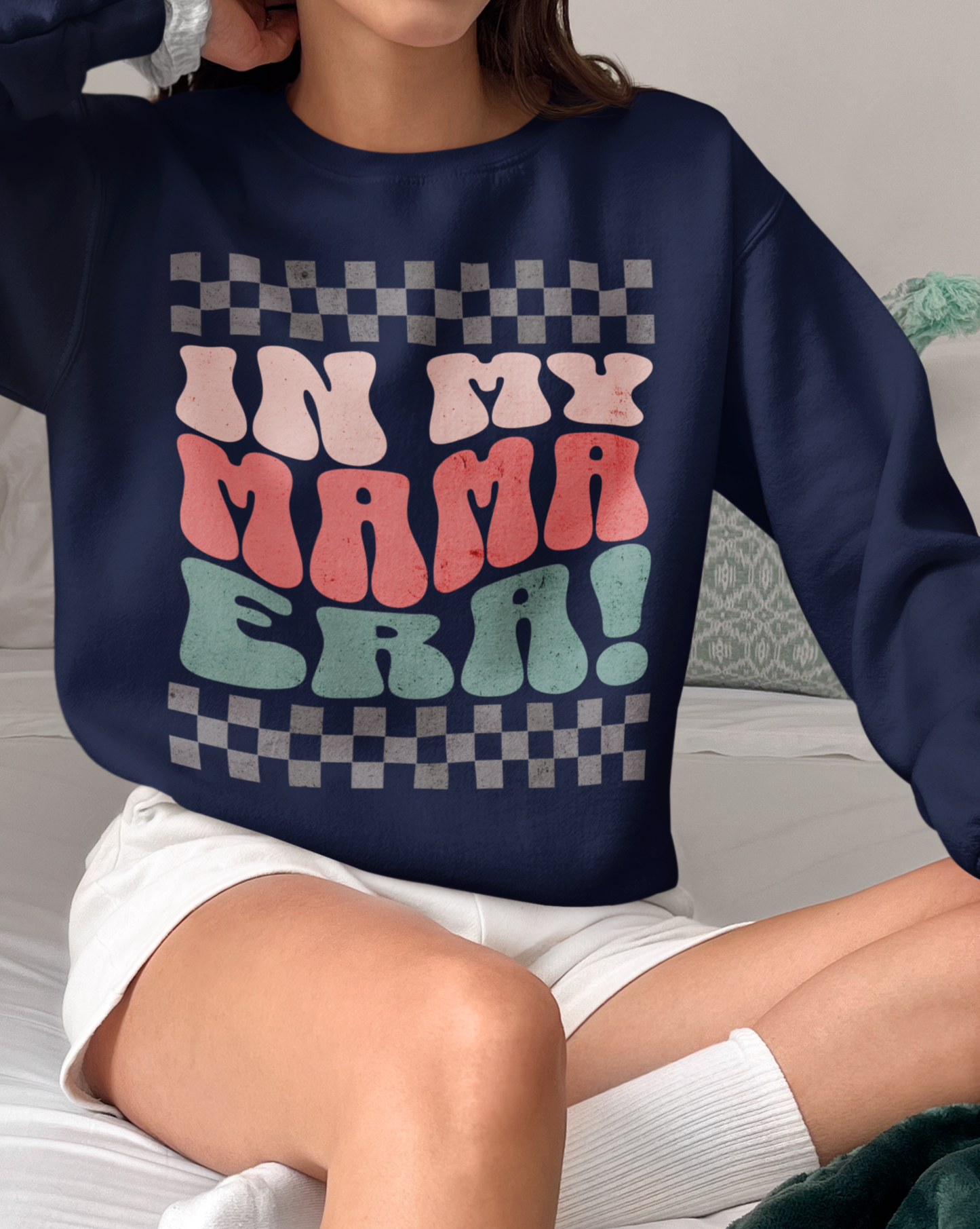 In My Mama Era Pink Green Grey Sweatshirt