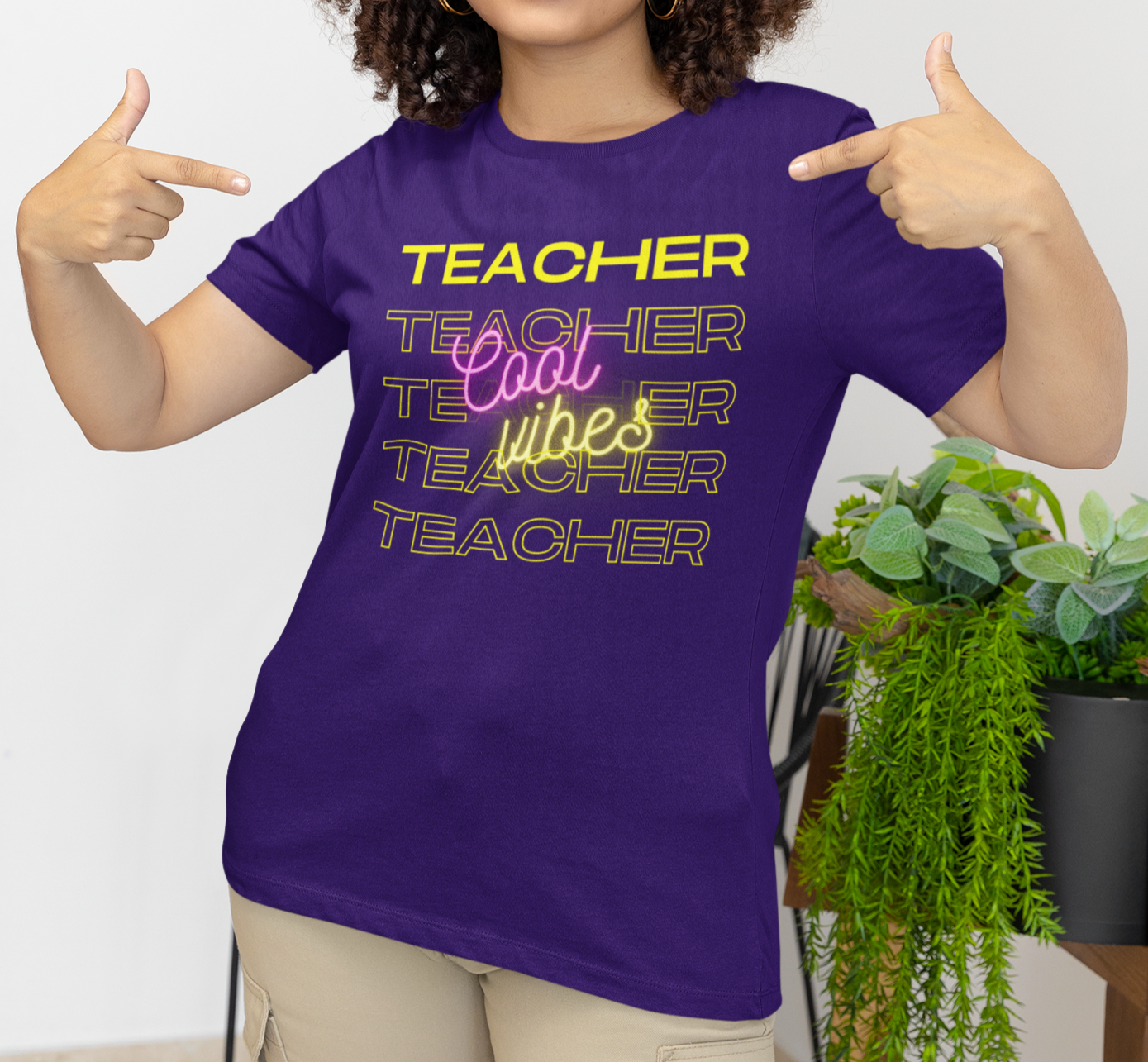 Teacher Cool Vibes Short Sleeve Tee