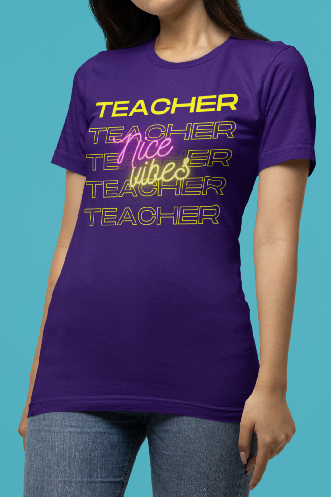 Teacher Nice Vibes Short Sleeve Tee