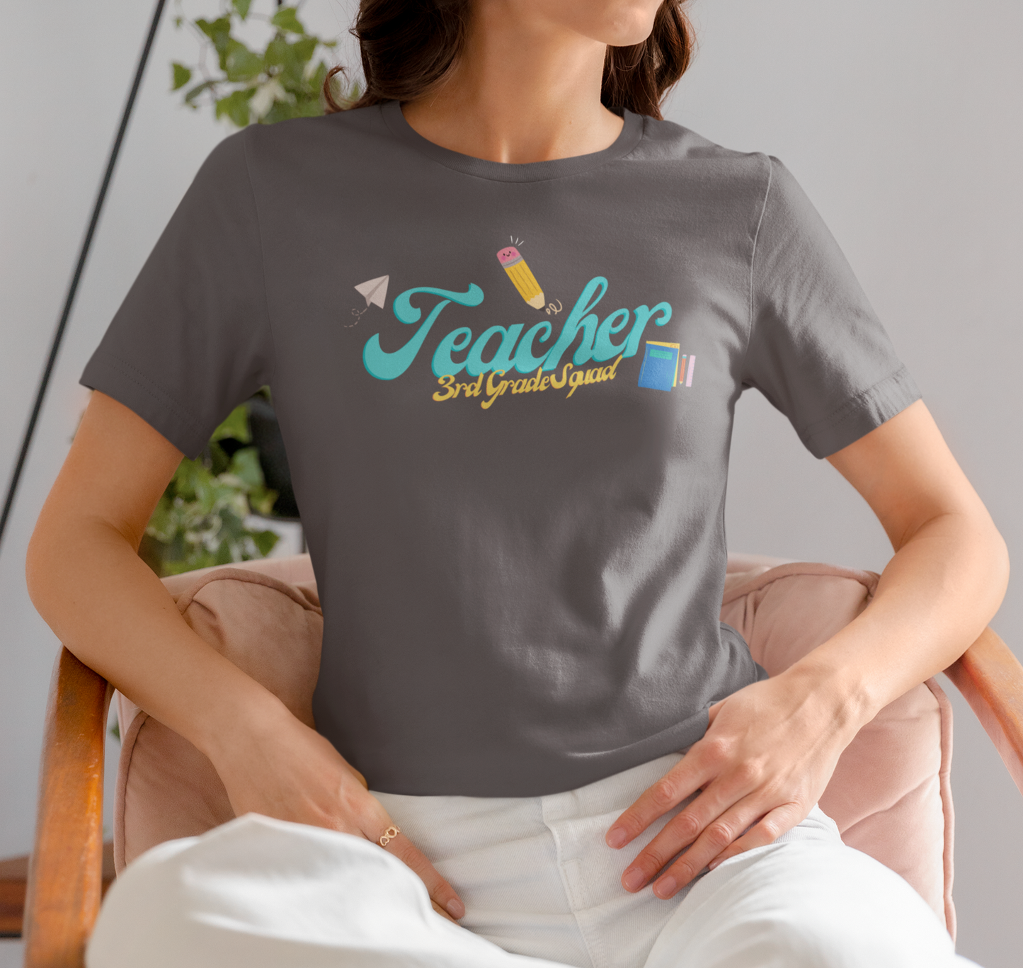 3rd Grade Teacher Squad Blue Short Sleeve Tee