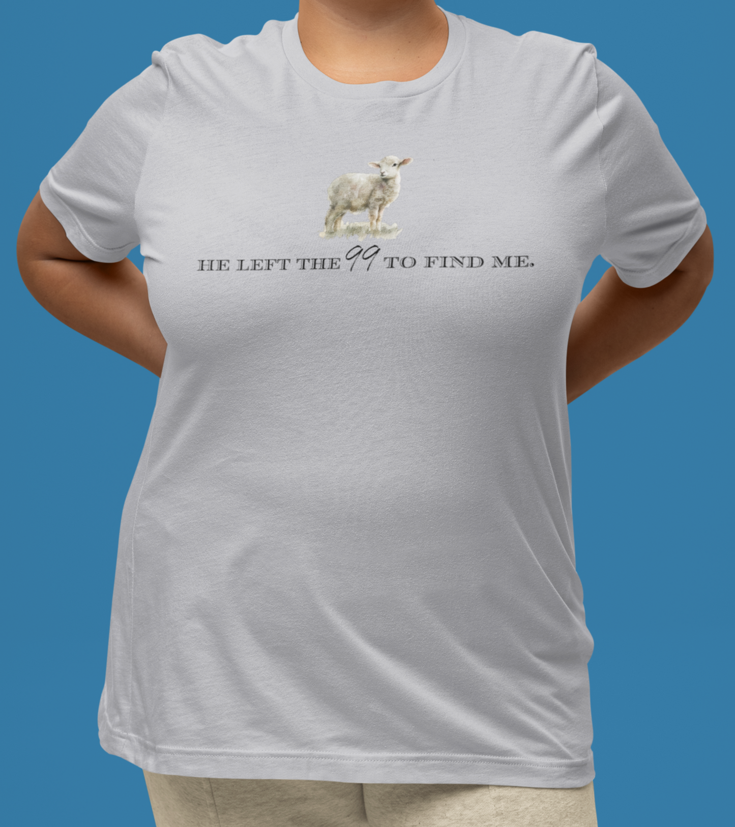 Left 99 Lamb Natural Print Script