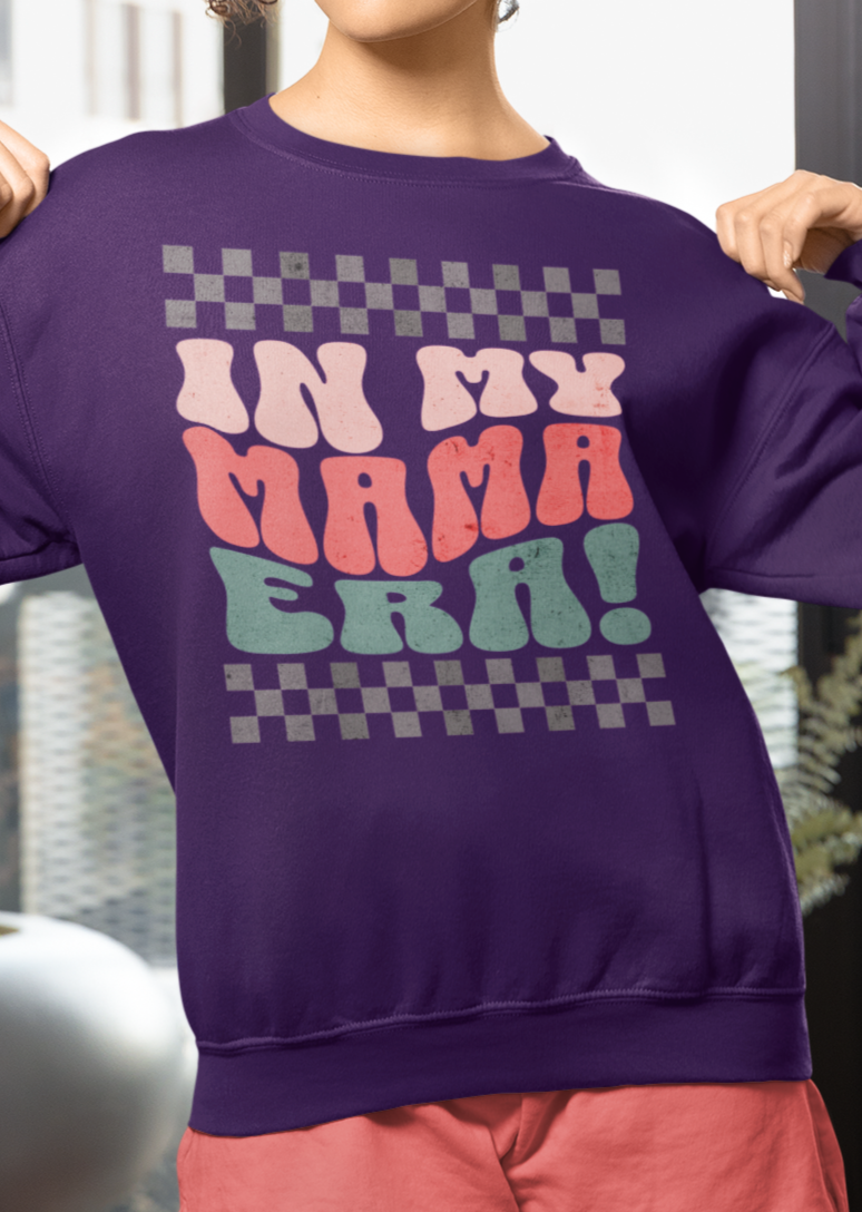 In My Mama Era Pink Green Grey Sweatshirt