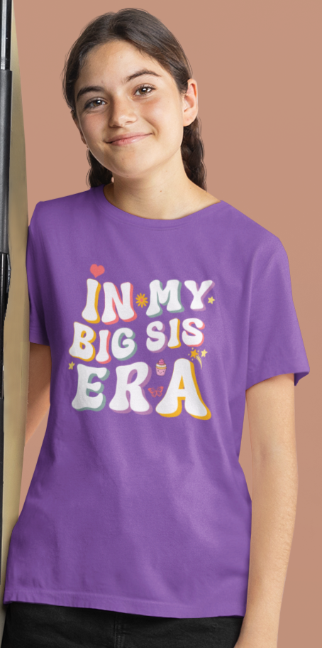 In My Big Sis Era Retro Youth Shirt