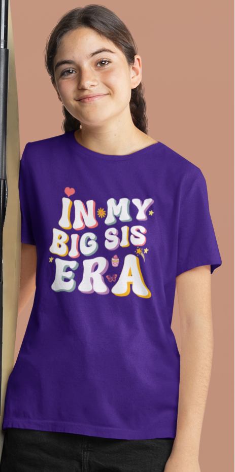 In My Big Sis Era Retro Youth Shirt