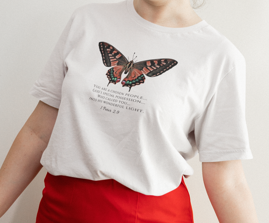 Red Butterfly Verse 1 Pet. 2:9