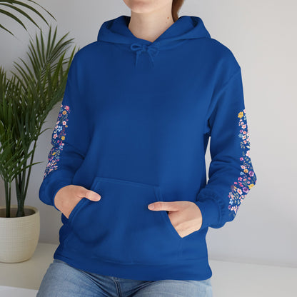 Flower Sleeve Hoodie