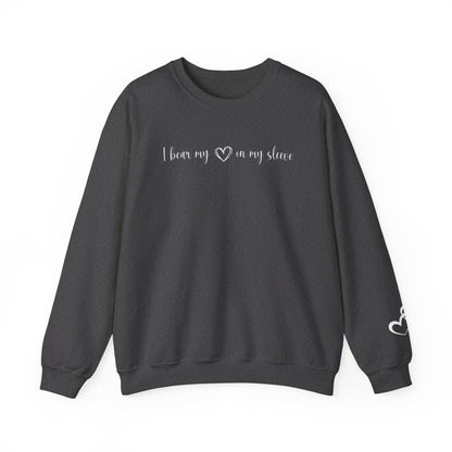 Custom I Bear My Heart on My Sleeve Print Style 3 Sweatshirt