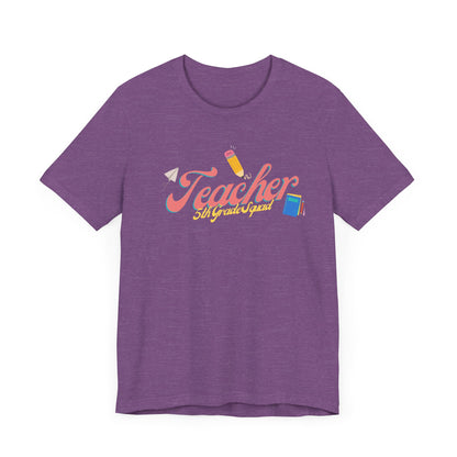 5th Grade Teacher Squad Pink Short Sleeve Tee