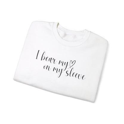 Custom I Bear My Heart on My Sleeve Print Style 1 Sweatshirt