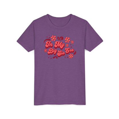 In My Big Sis Era Pink Youth Shirt