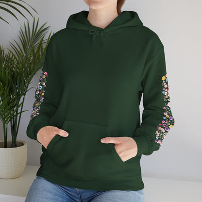 Flower Sleeve Hoodie