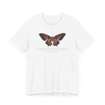 Red Butterfly Verse Psalm 139:17-18