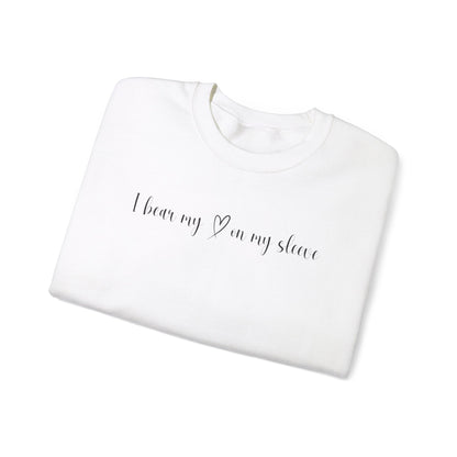 Custom I Bear My Heart on My Sleeve Print Style 2 Sweatshirt